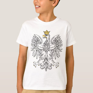 Camiseta Águia Polonesa com Dourada Coroa