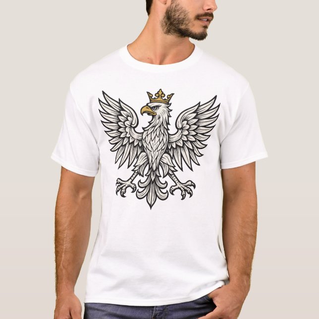 Camiseta Águia Polonesa Crista Mínima (Frente)