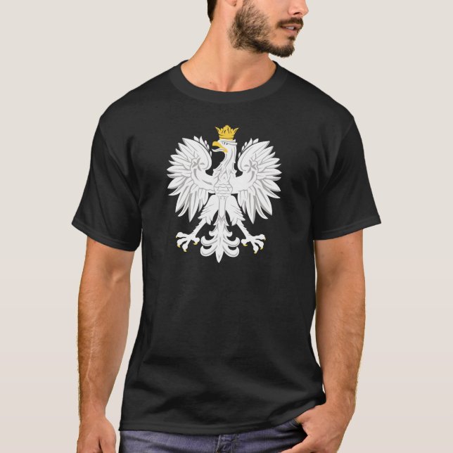 Camiseta águia polonesa do branco (Frente)