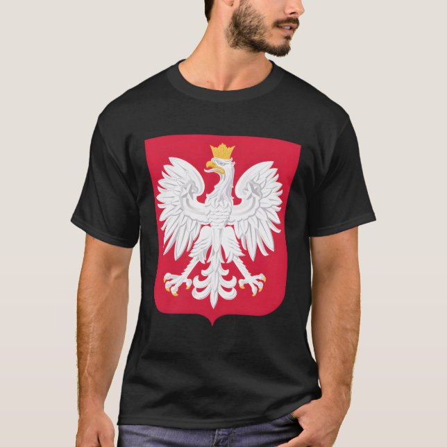 Camiseta Águia Polonesa Dyngus Day Orzel Bialy White Eagle  (Frente)