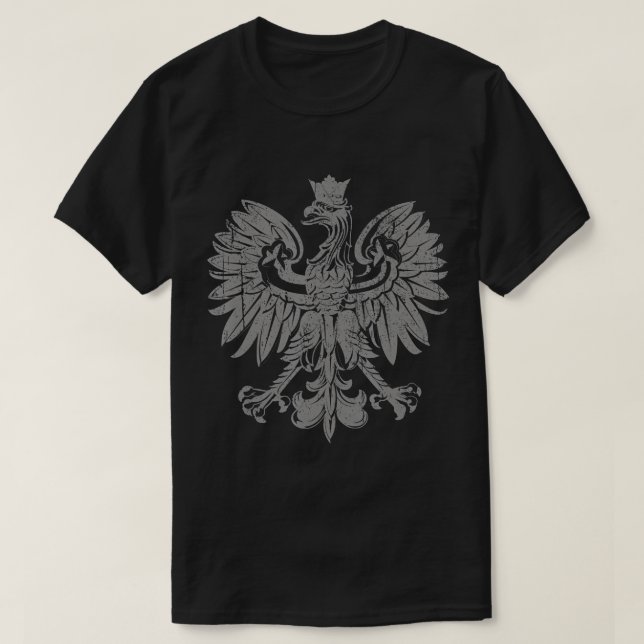 Camiseta Águia polonesa, Polônia de armas, orgulho polonês (Frente do Design)