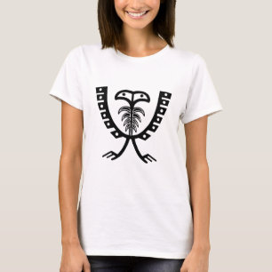 Camiseta Águia Preta de Duas Cabeças