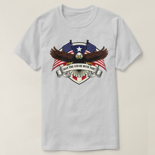 Camiseta Águia Que o 4º esteja com você (Frente do Design)