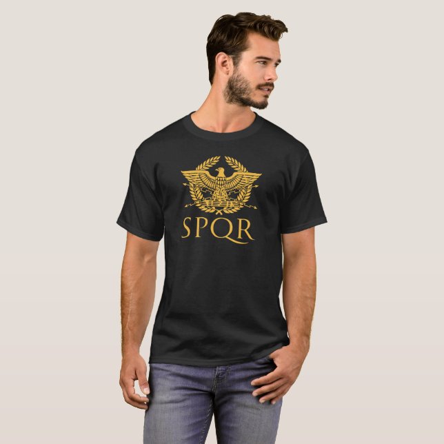 Camiseta Águia Romana Império SPQR  (Frente Completa)