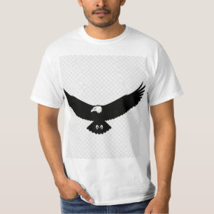 Camiseta Águia Soar com Asas Espalhadas - Vecto Minimalista