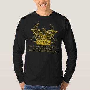 Camiseta Águia Spqr Roma Antiga Citação Latina História Mil