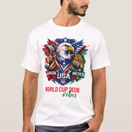 Camiseta Águia Veado Jaguar Nature Copa do Mundo 2026