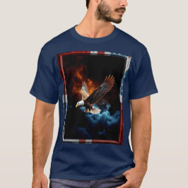 Camiseta Águia Vermelha branca e azul
