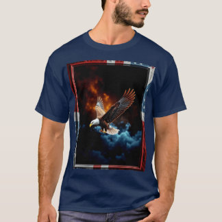 Camiseta Águia Vermelha branca e azul