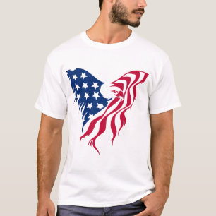 Camiseta Águia Vermelha e Azul