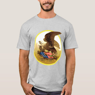 Camiseta Águia Vintage com Escudo