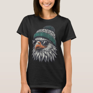 Camiseta Águia Vintage Com Óculos De Sol Homens Mulheres Cr