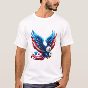 Camiseta Águia-Voadora White Red-American Eagle Royal