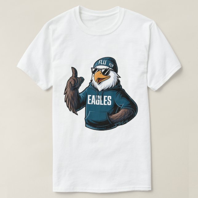 Camiseta Águias legal com óculos escuros (Frente do Design)