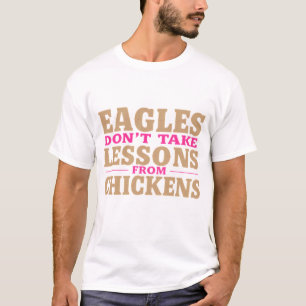 Camiseta Águias Rosa e Dourada Sedosa Não Aprendem Lições D
