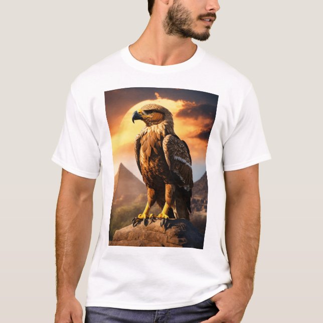 Camiseta Águila Mexicana: Soar Majestoso sobre Horizons Mai (Frente)