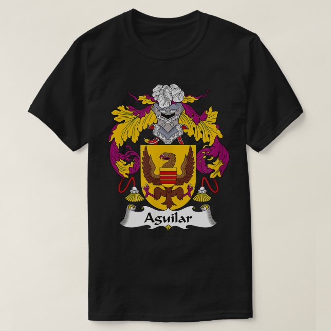Camiseta Aguilar Casaco da Guarda Familiar de Armas (Frente do Design)