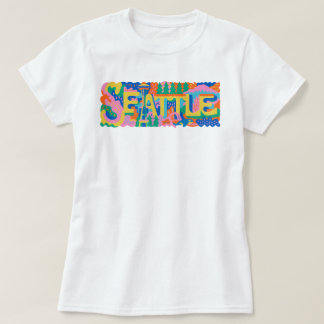 Camiseta Agulha Espacial Retro Seattle Monte Rainier Baleia