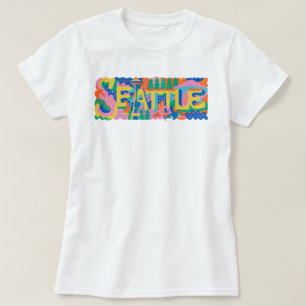 Camiseta Agulha Espacial Retro Seattle Monte Rainier Baleia