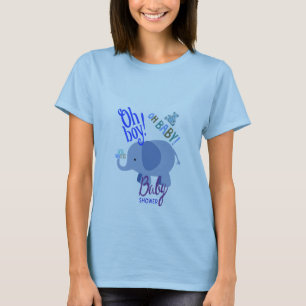 Camiseta Ah, Bebê! Ah, Menino! Chás de Bebê