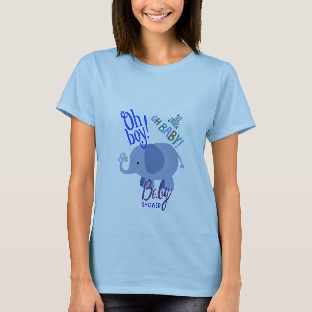 Camiseta Ah, Bebê! Ah, Menino! Chás de Bebê (Frente)