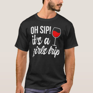 Camiseta Ah Bebida É Uma Viagem De Meninas Aventura Férias