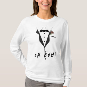 Camiseta Ah, garoto! Tuxedo Themed T Shirt