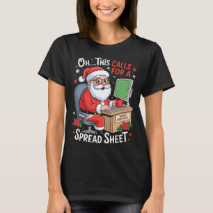 Camiseta Ah, Isso Pede Um Papai Noel De Planilha Excel Engr