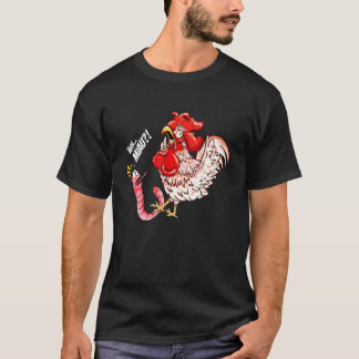 Camiseta Ah Meow Worm Frango Frango Gato Dizendo