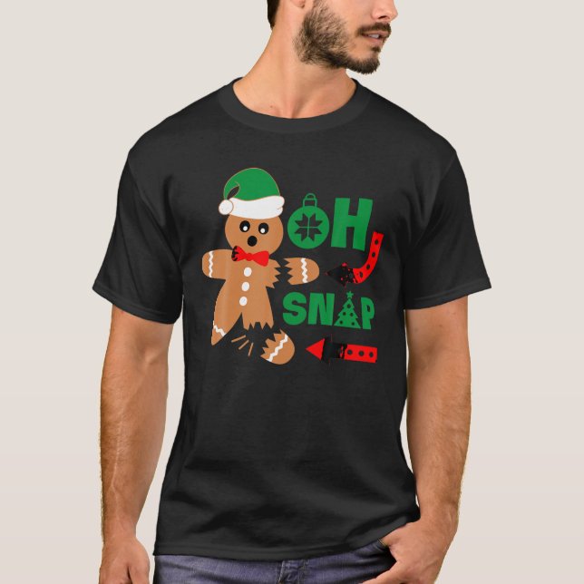 Camiseta Ah, Pão de Natal Engraçado Homem Engraçado Present (Frente)