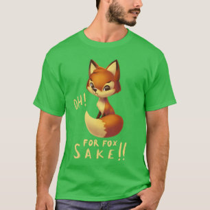 Camiseta Ah, por amor, Engraçada Pun Cute Floffy Fox