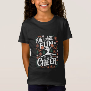 Camiseta Ah Que Diversão É Torcer Feio Cheerleading Natal