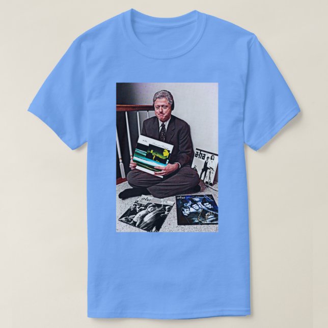 Camiseta AHa Bill Clinton Super Fan (Frente do Design)