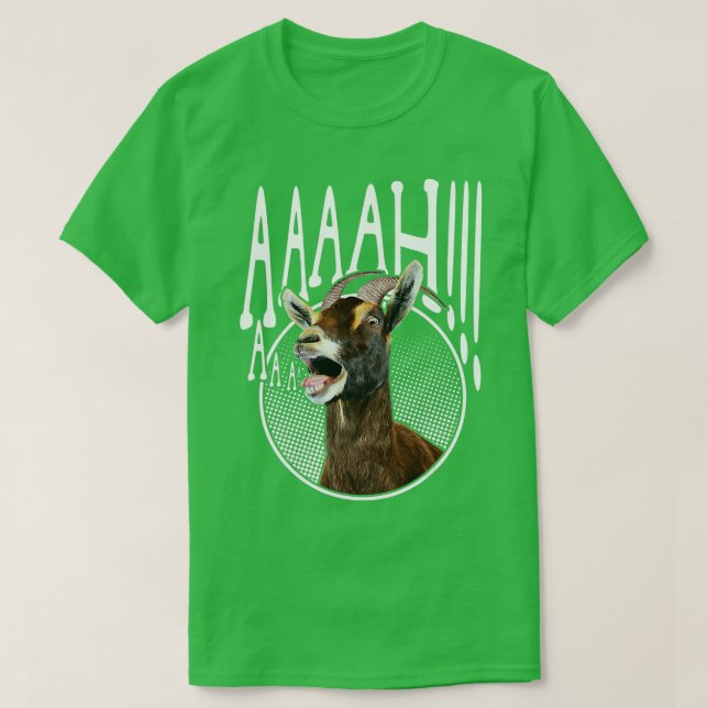 Camiseta Ahhh Screaming Goat Gift Funny Goat Lover Screamin (Frente do Design)