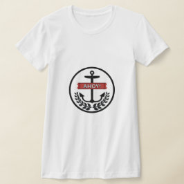 Camiseta Ahoy - Camisa-Ajustado fina, Bella+Canvas, de uso