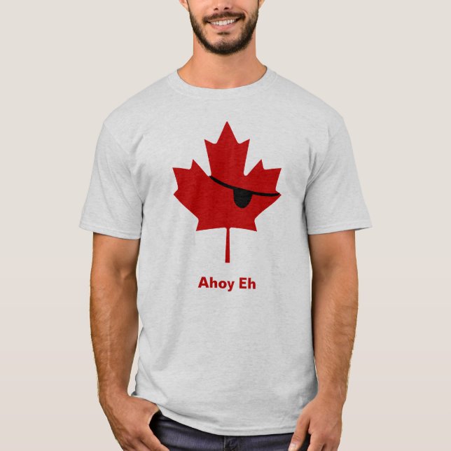 Camiseta Ahoy Eh…  Pirata canadense? (Frente)