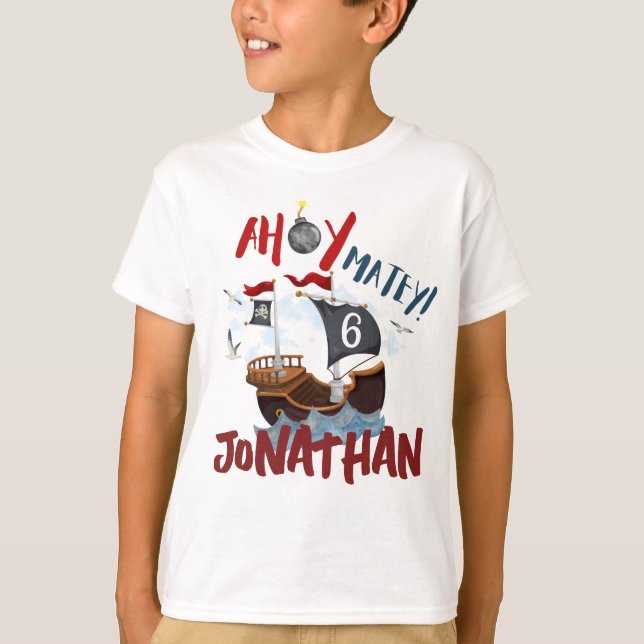 Camiseta Ahoy Matey Pirate (Frente)