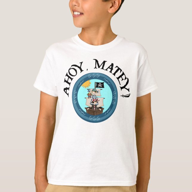 Camiseta Ahoy Matey Ringer Tee (Frente)