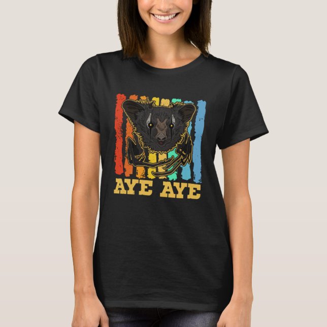 Camiseta Ai Ai Primatas Lêmures Madagascar 4 (Frente)