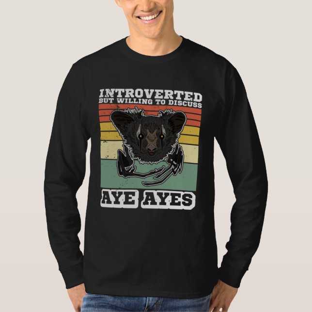 Camiseta Ai Ai Primatas Lêmures Madagascar  9 (Frente)