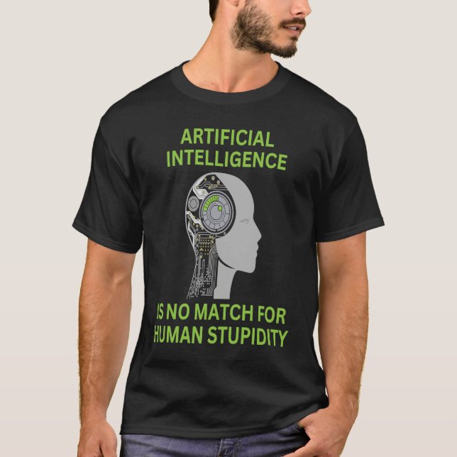 Camiseta AI Artificial Intelligence Human Brain Computer Sc (Frente)