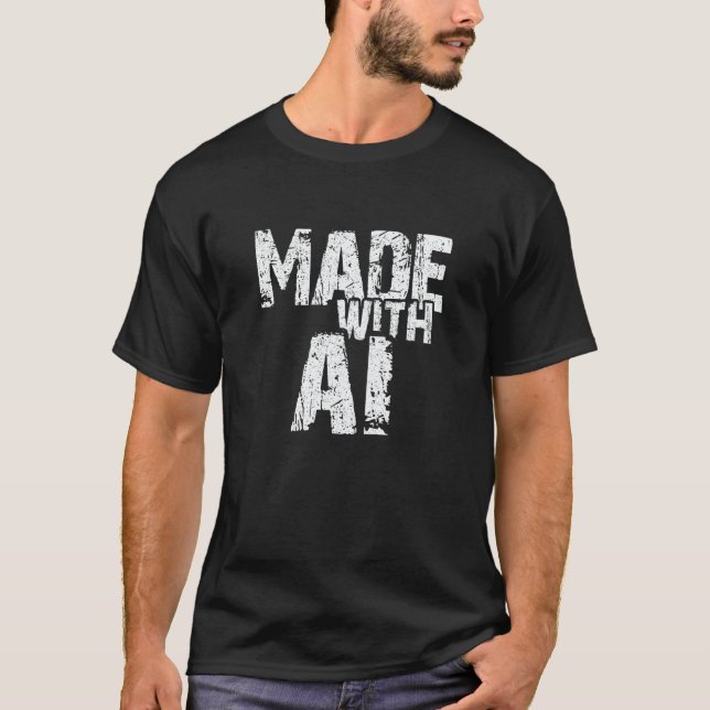 Camiseta AI Artificial Intelligence made with AI the artifi (Frente)