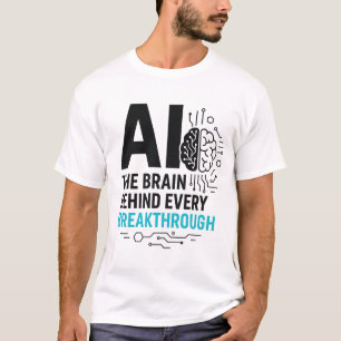 Camiseta AI Cérebro por trás do Tee Incrível Catalyst téc