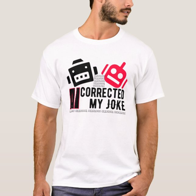 Camiseta AI Corrigida minha Piada.w (Frente)