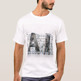 Camiseta AI Industrial Letterform Architecture Art