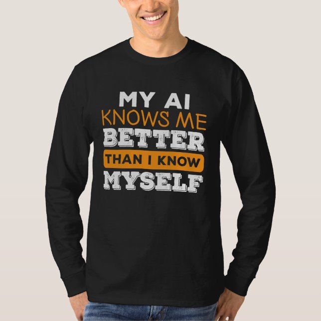 Camiseta AI Inteligência Artificial Algoritmo Aprendizado d (Frente)
