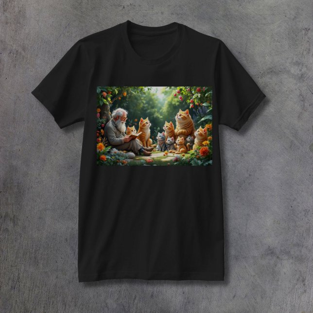 Camiseta Ai Lendo Para Gatos Feliz Fantasia De Reforma (Criador carregado)