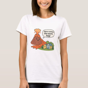 Camiseta Aí vem o abraço quente! Humor vulcano