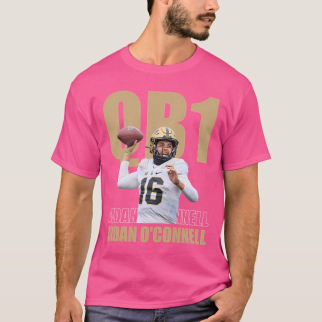 Camiseta Aidan O'Connell No.16 Purdue Fan Jersey (Frente)