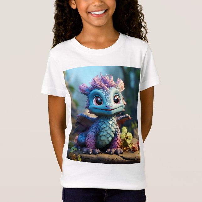 Camiseta Aiden, um Dragão Whimsical (Frente)
